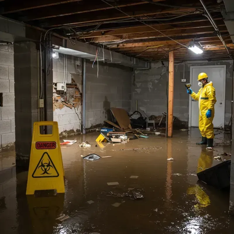 Flooded Basement Electrical Hazard in Dry Run, OH Property